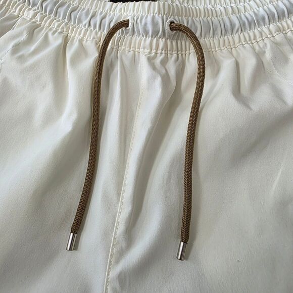 Air Jordan Women's Woven Shorts Beige Tan Black Pockets New DZ3343-133 Small S - Picture 6 of 16